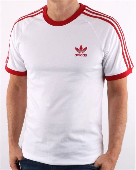 adidas shirt schwarz weiß rot|Rote adidas T.